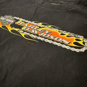 Vintage Y2K Harley Davidson 2002 Barnett El Paso Texas Size 3XL Shirt Black Tee